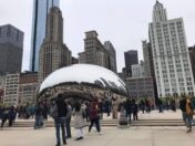 The Cloud Gate, aka the Bean, in Chicago.