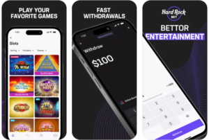 Hard Rock Bet casino app store screenshots