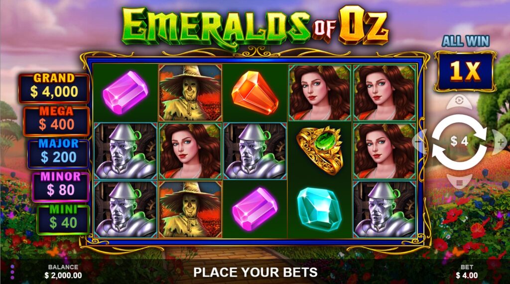 Emeralds of Oz online slot