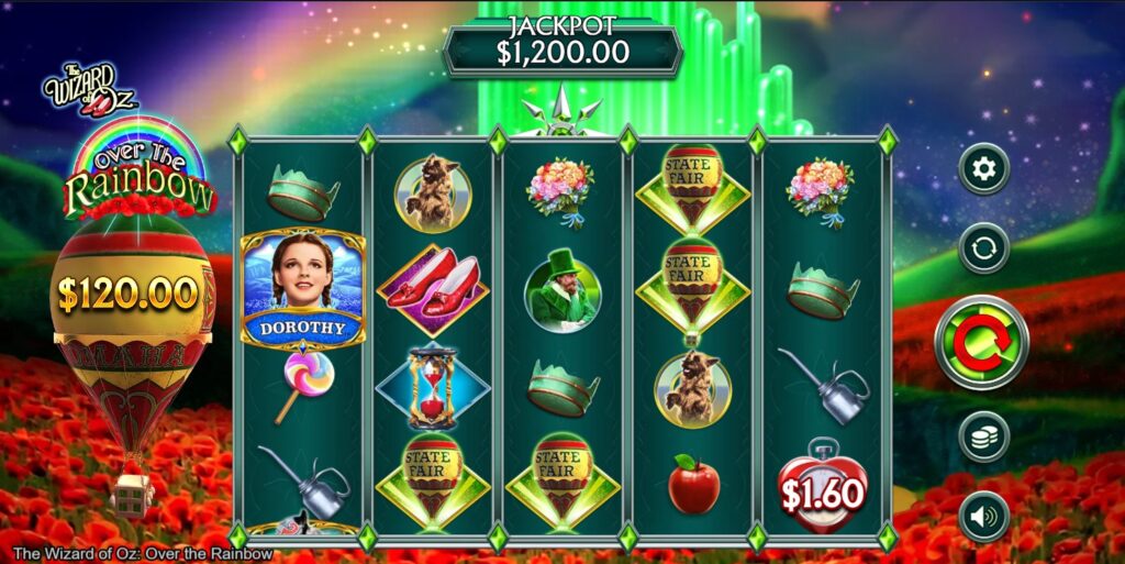 Wizards Of Oz: Over The Rainbow online slot image