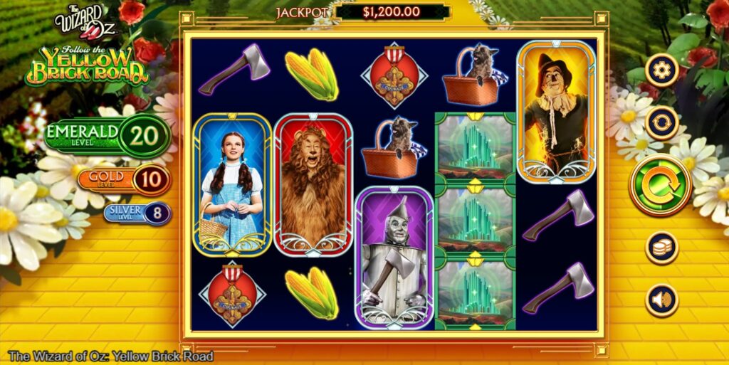 Wizard Of Oz: Yellow Brick Road online slot image