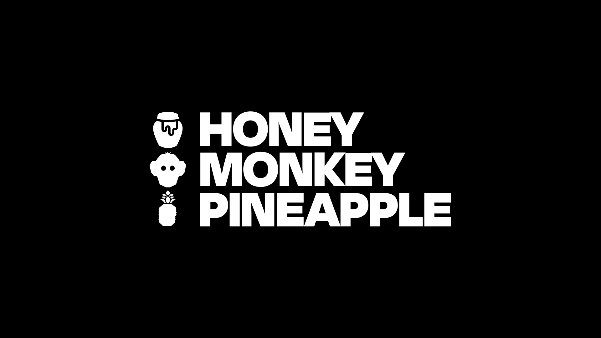 Honey Monkey Pineapple Logo