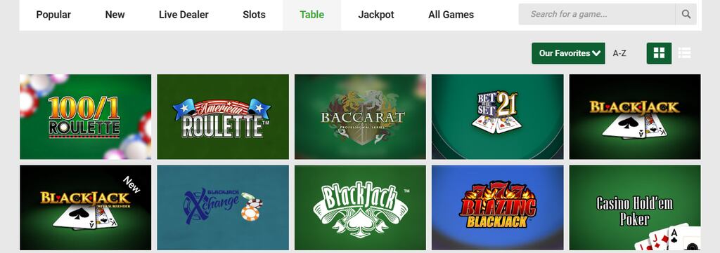 unibet online casino blackjack